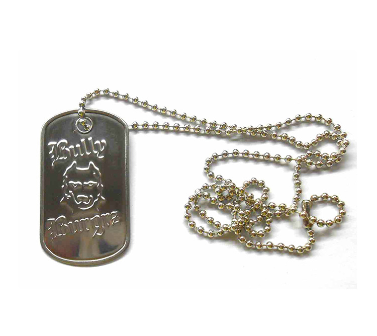 Dogtag Stainless Rolled Edge