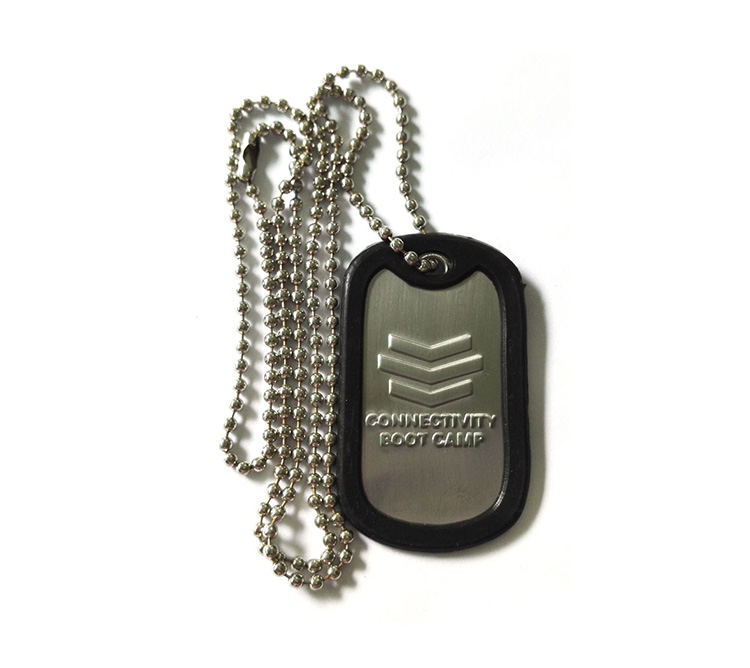 Dogtag Stainless Rolled Edge