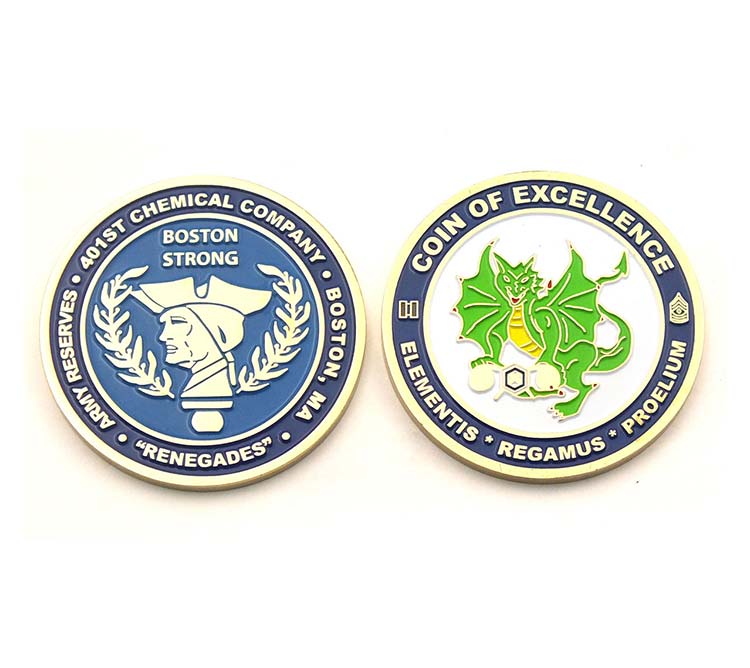 Challenge Coin Die Struck Soft Enamel