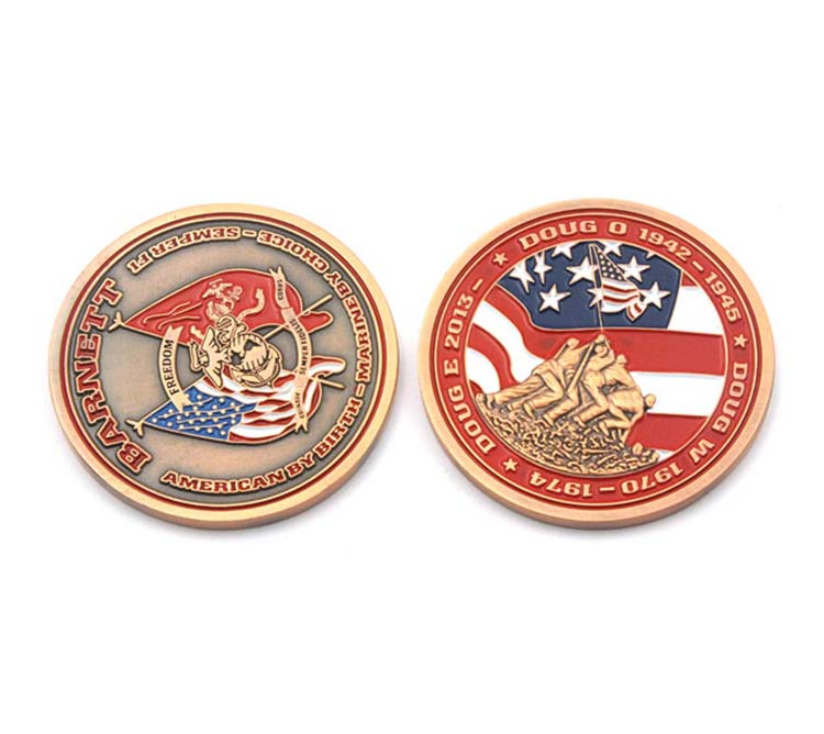 Challenge Coin Die Struck Soft Enamel