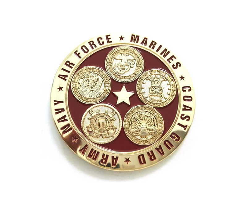 Challenge Coin Die Struck Soft Enamel